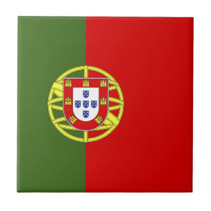 Portugal flag ceramic tile