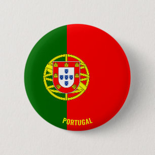 Portugal Flag Charming Patriotic Button
