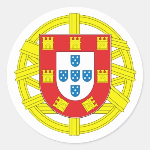 Portugal Flag Classic Round Sticker