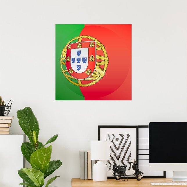Portugal Flag Coat of Arms Portuguese Crest Poster (Creator Uploaded)