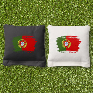 Portugal flag cornhole bags