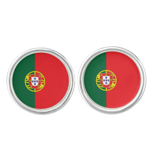 Portugal Flag Cufflinks (Front)