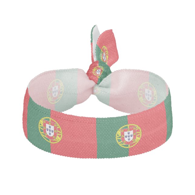 Portugal Flag Elastic Hair Tie (Front)