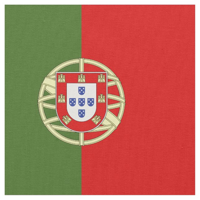 Portugal flag fabric (Close Up)