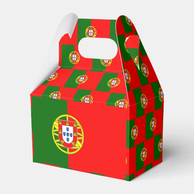 Portugal Flag Favor Boxes (Back Side)
