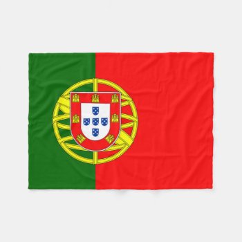 Portugal Flag Fleece Blanket by YLGraphics at Zazzle