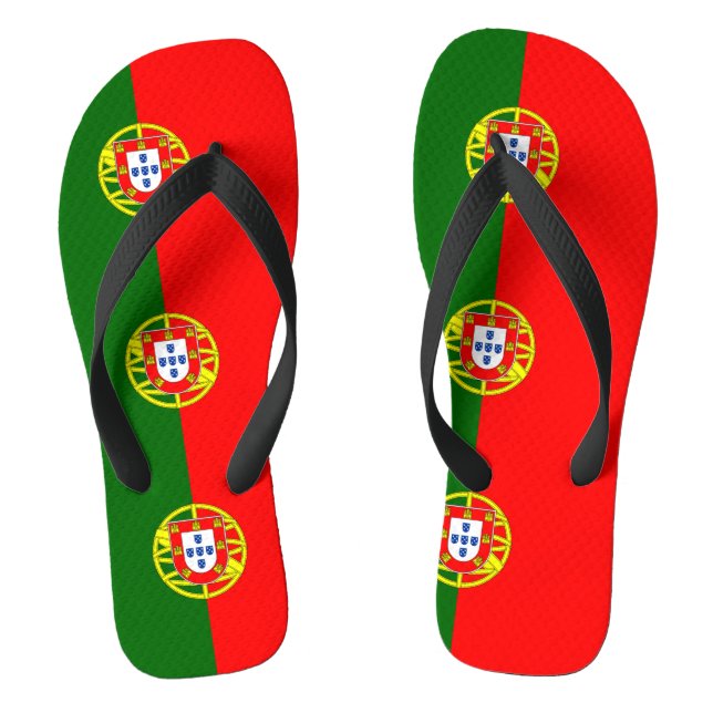 Portugal flag flip flops (Footbed)
