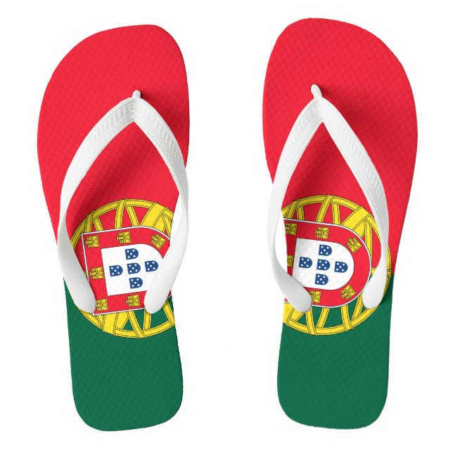 Portugal flag flip flops (Footbed)