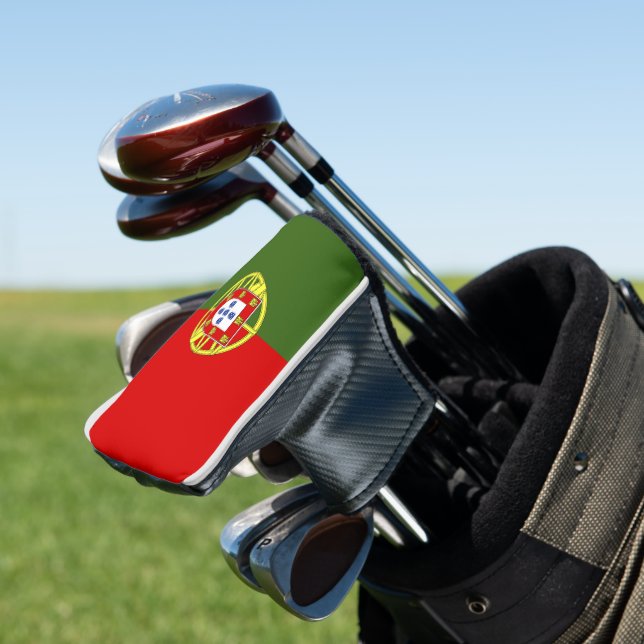 Portugal flag golf head cover (In Situ)
