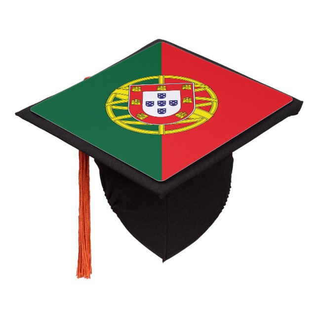 Portugal Flag Graduation Cap Topper (Angled)