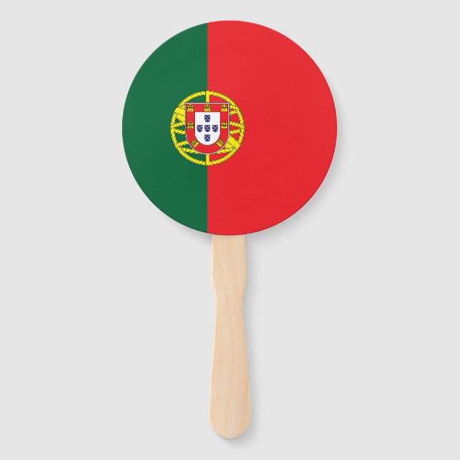 Portugal Flag Hand Fan (Front)