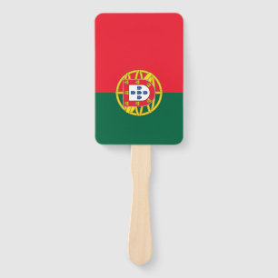 Portugal flag hand fan