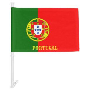 Portugal Flag Inscription Coat of Arms Red Green
