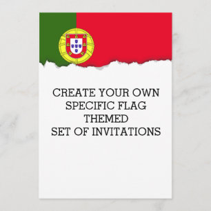 Portugal Flag Invitation