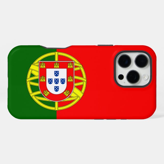 Portugal Flag iPhone Case (Back Horizontal)