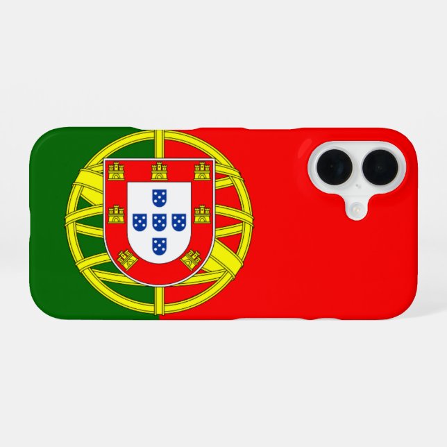 Portugal Flag iPhone Case (Back Horizontal)
