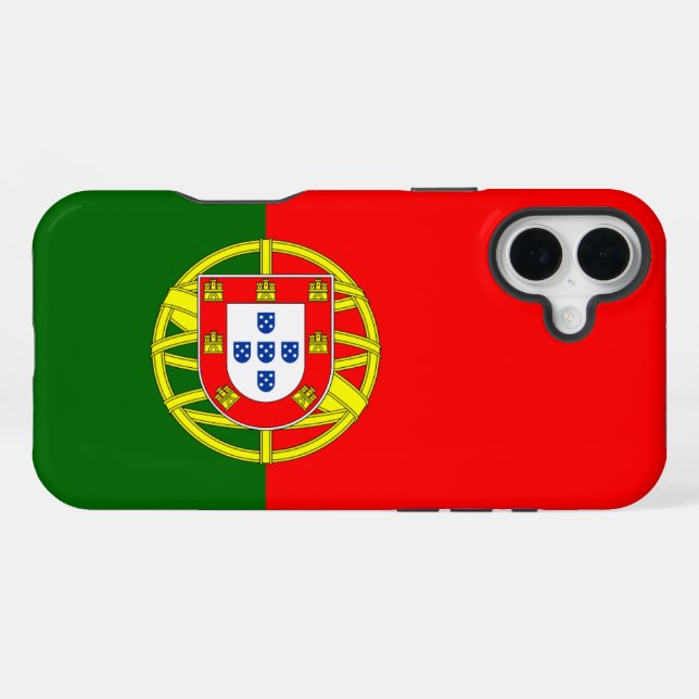 Portugal Flag iPhone Case (Back Horizontal)