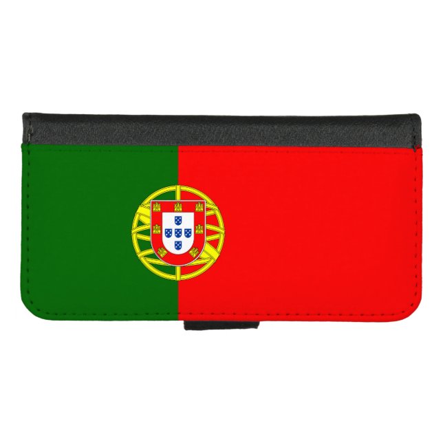 Portugal Flag iPhone Wallet Case (Front (Horizontal))