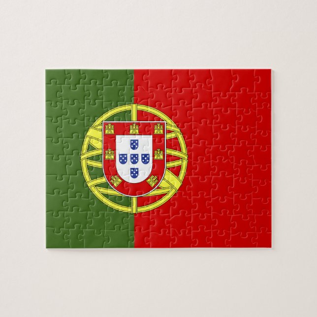 Portugal flag jigsaw puzzle (Horizontal)