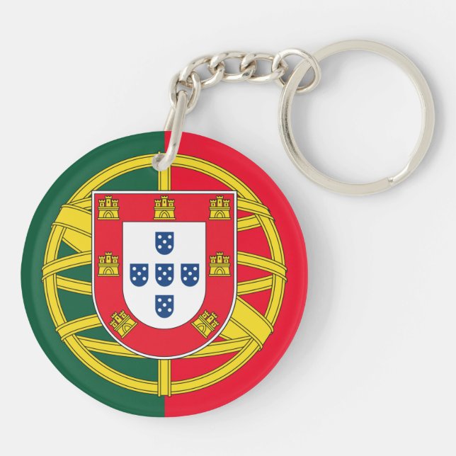 Portugal flag keychain (Back)