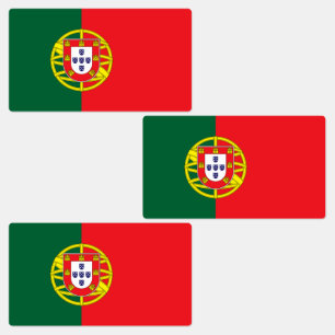 Portugal Flag Labels