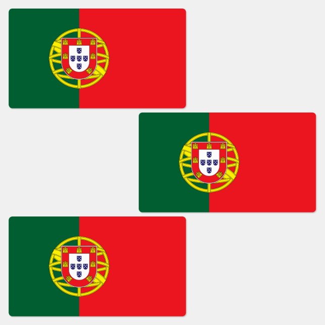Portugal Flag Labels (Group)