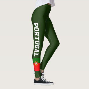 Portugal flag leggings for sport fitness yoga