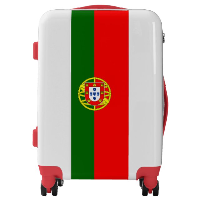 Portugal Flag Luggage Suitcase (Front)