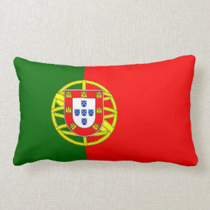 Portugal Flag Lumbar Pillow