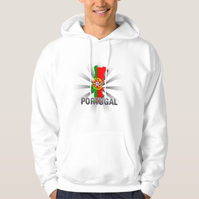 Portugal Flag Map 2.0 Hoodie (Front)