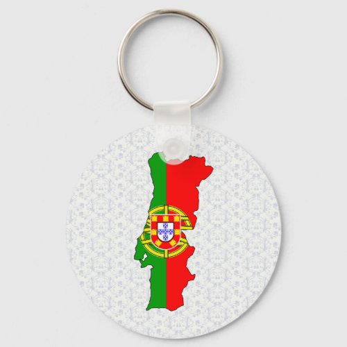 Portugal Flag Map full size Keychain