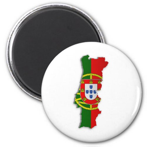 Portugal Flag Map Magnet