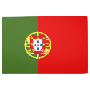 Portugal flag metal print