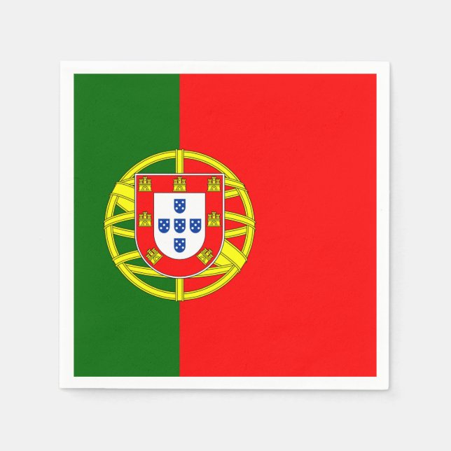 Portugal Flag Napkins (Front)