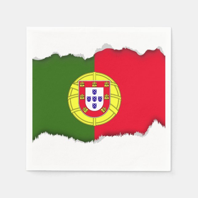 Portugal Flag Napkins (Front)