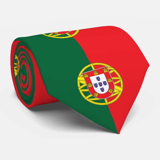 Portugal Flag Neck Tie (Rolled)