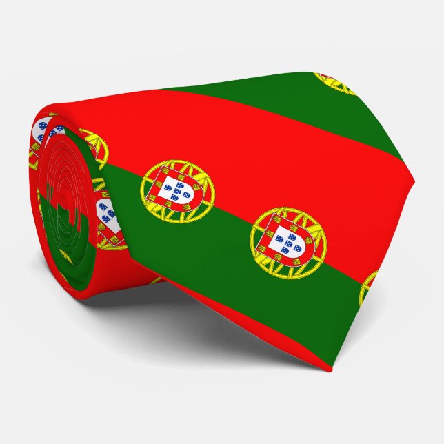 Portugal Flag Neck Tie (Rolled)