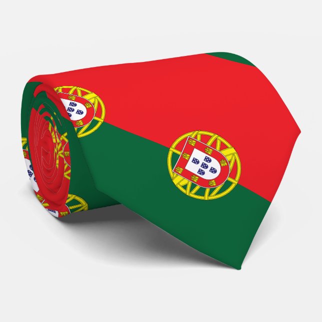 Portugal Flag Neck Tie (Rolled)
