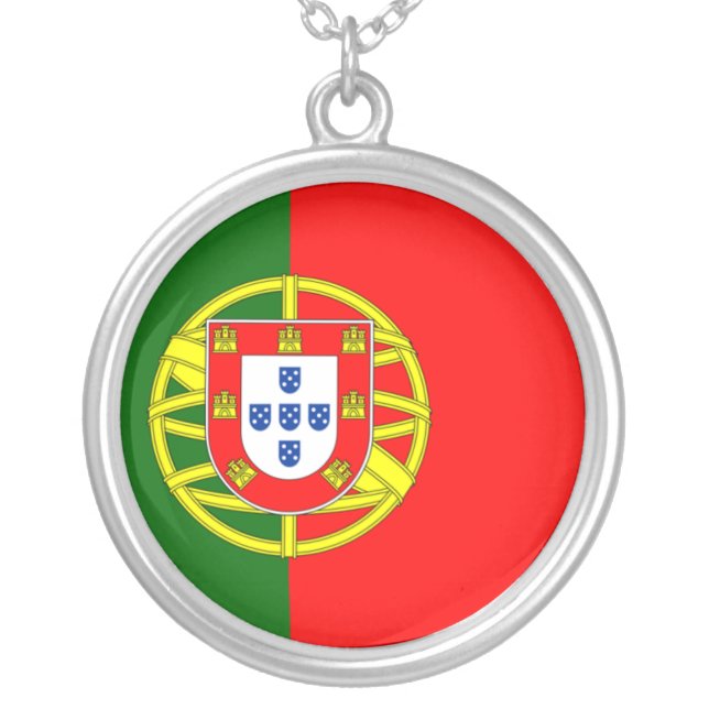 Portugal Flag Necklace (Front)