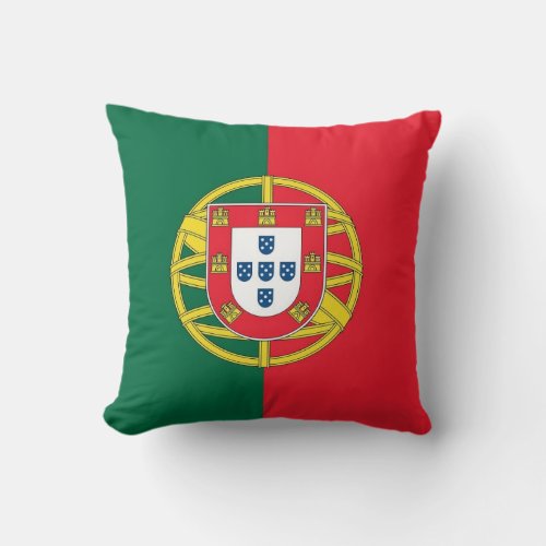 Portugal Flag on American MoJo Pillow