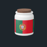 Portugal Flag on Candy Jar<br><div class="desc">Awesome Candy Jar with Flag of Portugal. This product its customizable.</div>