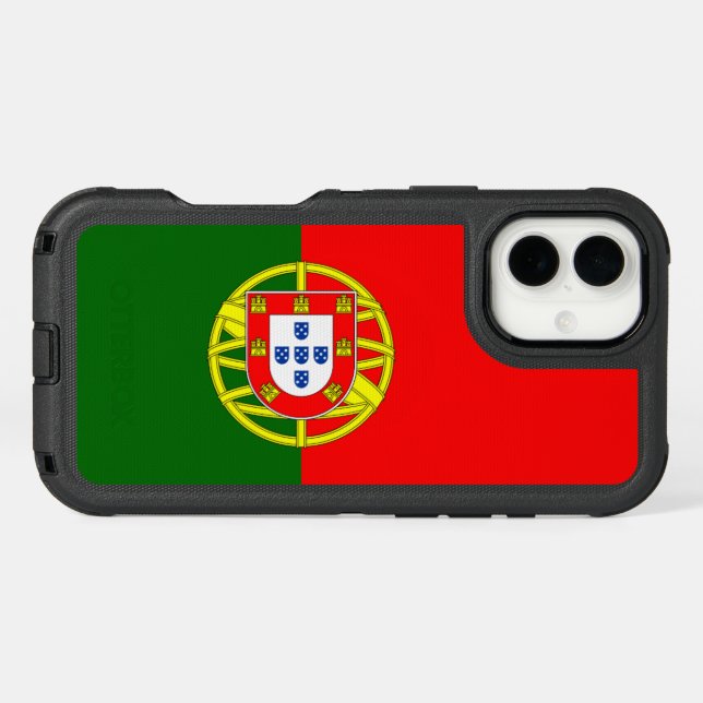 Portugal Flag Otterbox iPhone Case (Back Horizontal)