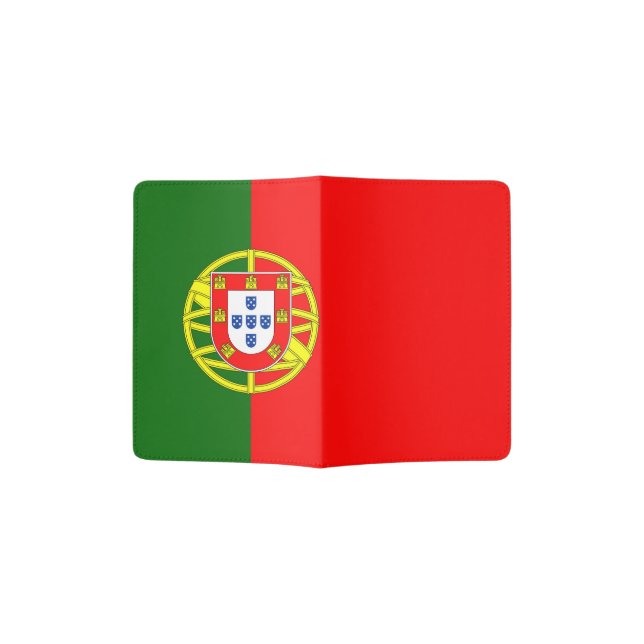 Portugal Flag Passport Holder (Opened)