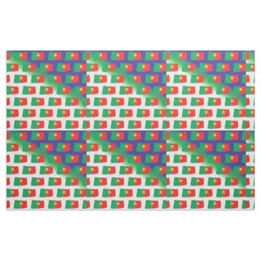 Portugal flag pattern fabric