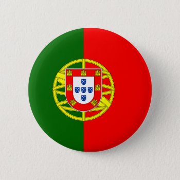 Portugal Flag Pinback Button by FlagWare at Zazzle