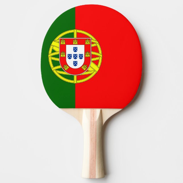 Portugal Flag Ping Pong Paddle (Front)
