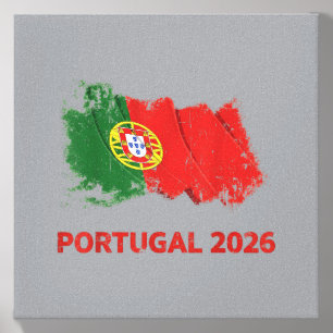 Portugal Flag Portuguese Football Soccer World Canvas Photo Tile
