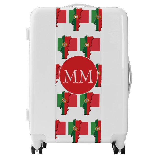 PORTUGAL Flag Portuguese Monogram Luggage (Front)