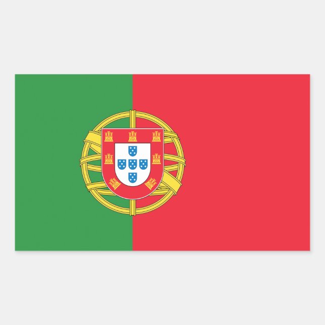 Portugal Flag Rectangular Sticker (Front)