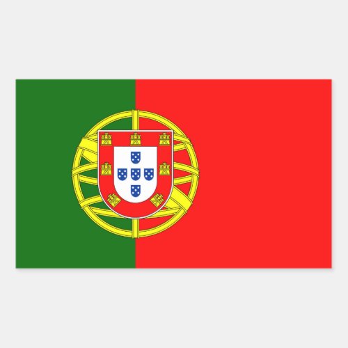 Portugal Flag Rectangular Sticker